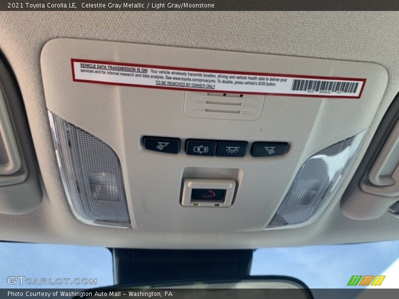 Celestite Gray Metallic / Light Gray/Moonstone 2021 Toyota Corolla LE