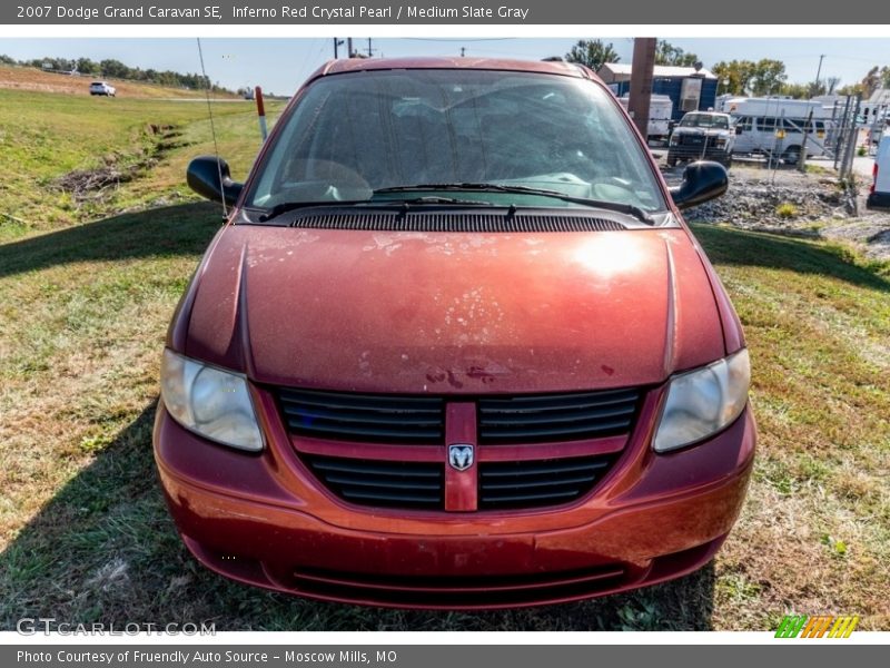 Inferno Red Crystal Pearl / Medium Slate Gray 2007 Dodge Grand Caravan SE