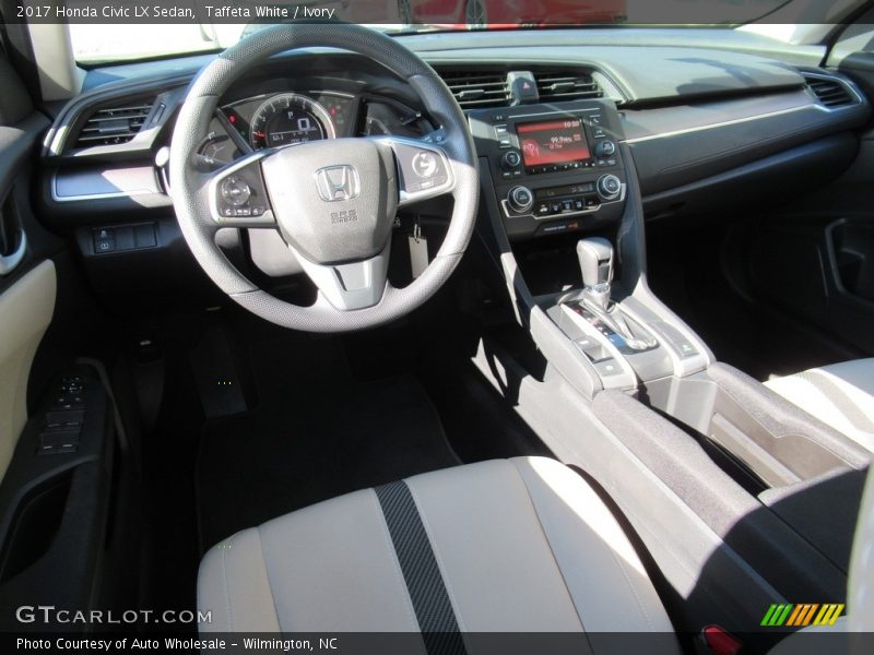 Taffeta White / Ivory 2017 Honda Civic LX Sedan