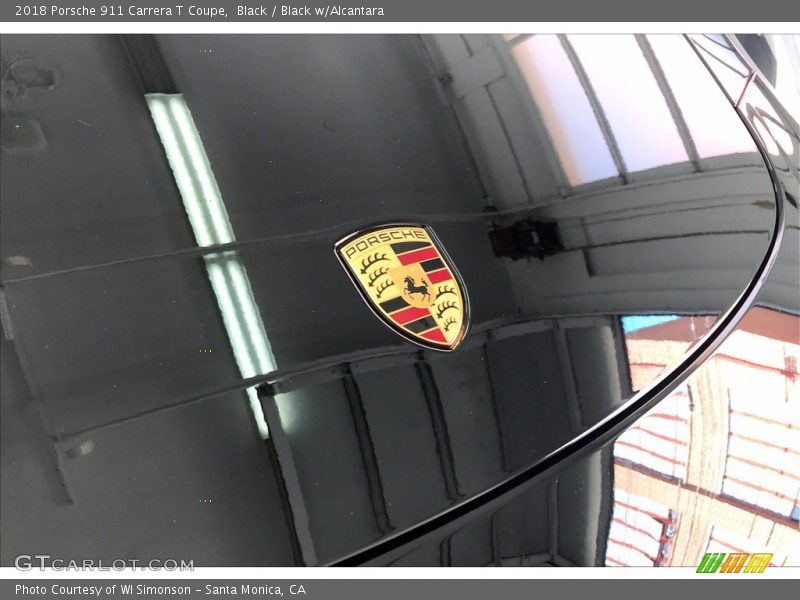 Black / Black w/Alcantara 2018 Porsche 911 Carrera T Coupe