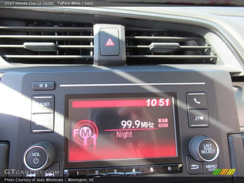 Taffeta White / Ivory 2017 Honda Civic LX Sedan