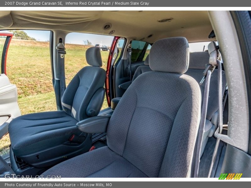 Inferno Red Crystal Pearl / Medium Slate Gray 2007 Dodge Grand Caravan SE