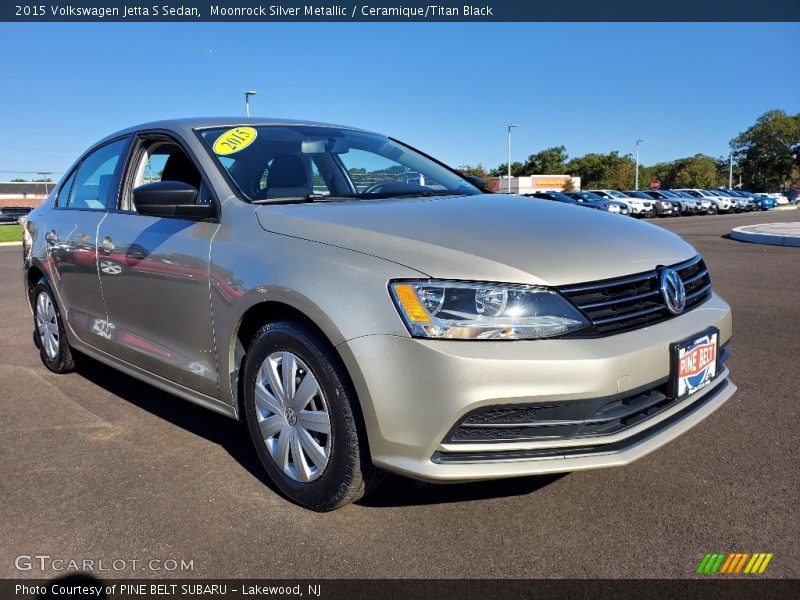 Moonrock Silver Metallic / Ceramique/Titan Black 2015 Volkswagen Jetta S Sedan