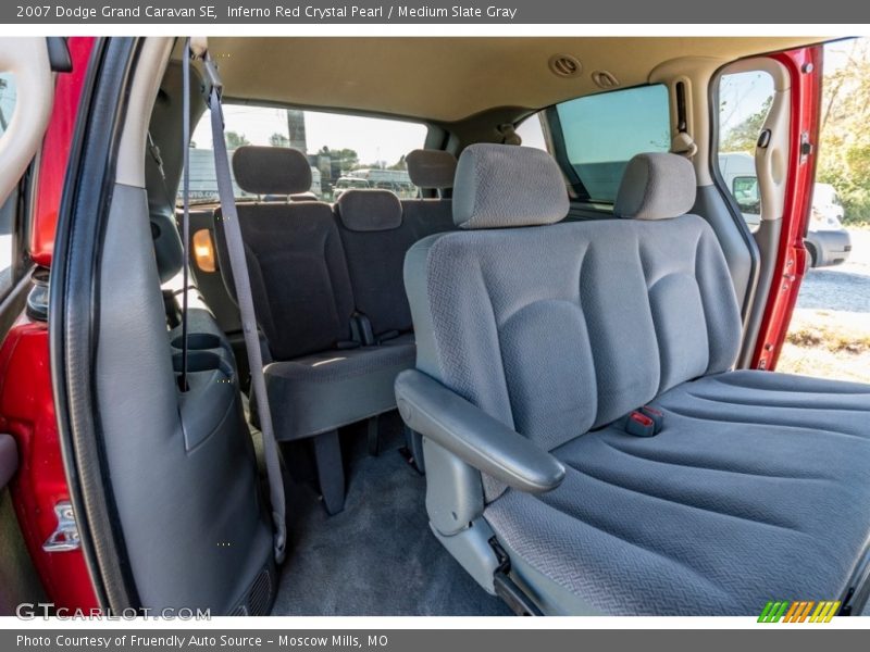 Inferno Red Crystal Pearl / Medium Slate Gray 2007 Dodge Grand Caravan SE