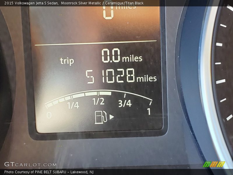 Moonrock Silver Metallic / Ceramique/Titan Black 2015 Volkswagen Jetta S Sedan