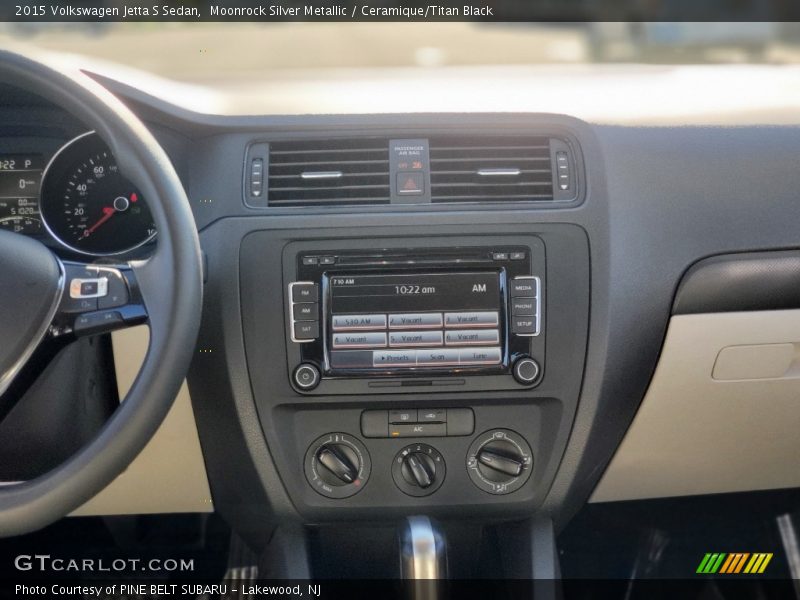 Moonrock Silver Metallic / Ceramique/Titan Black 2015 Volkswagen Jetta S Sedan