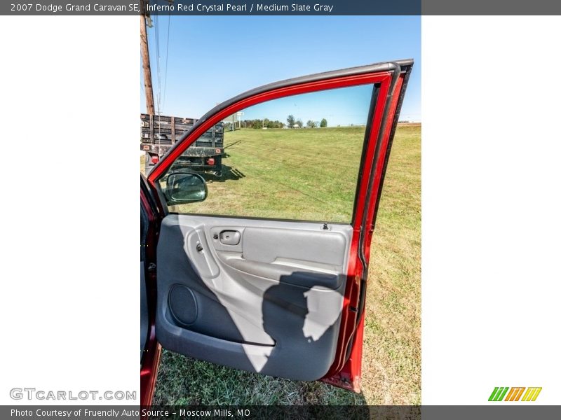 Inferno Red Crystal Pearl / Medium Slate Gray 2007 Dodge Grand Caravan SE
