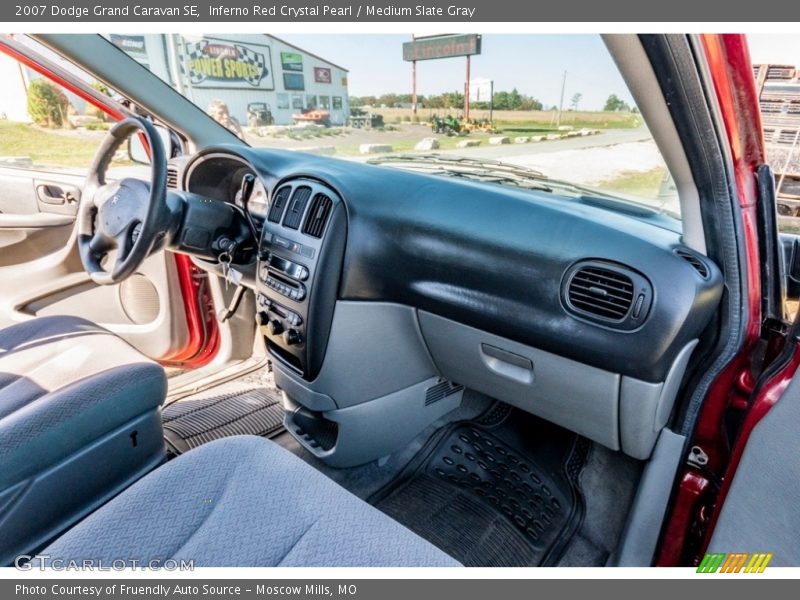 Inferno Red Crystal Pearl / Medium Slate Gray 2007 Dodge Grand Caravan SE