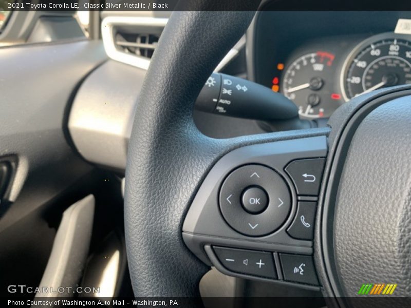 Classic Silver Metallic / Black 2021 Toyota Corolla LE