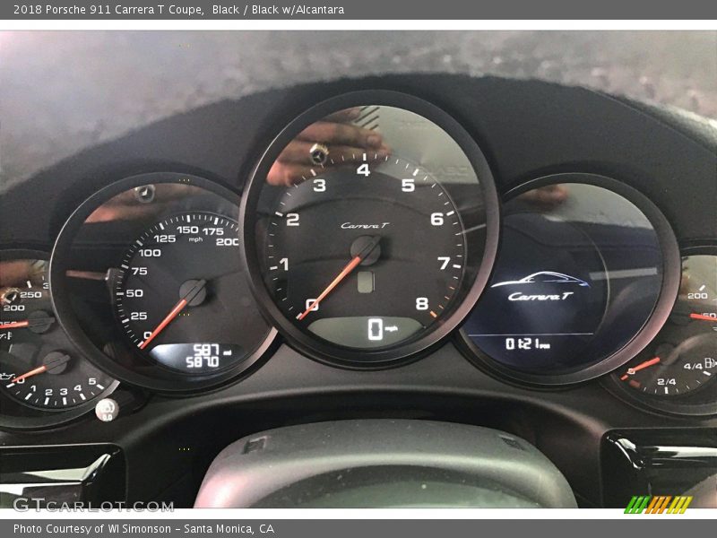  2018 911 Carrera T Coupe Carrera T Coupe Gauges