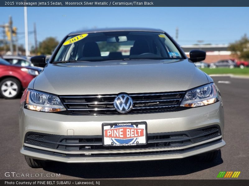 Moonrock Silver Metallic / Ceramique/Titan Black 2015 Volkswagen Jetta S Sedan