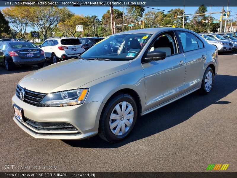 Moonrock Silver Metallic / Ceramique/Titan Black 2015 Volkswagen Jetta S Sedan