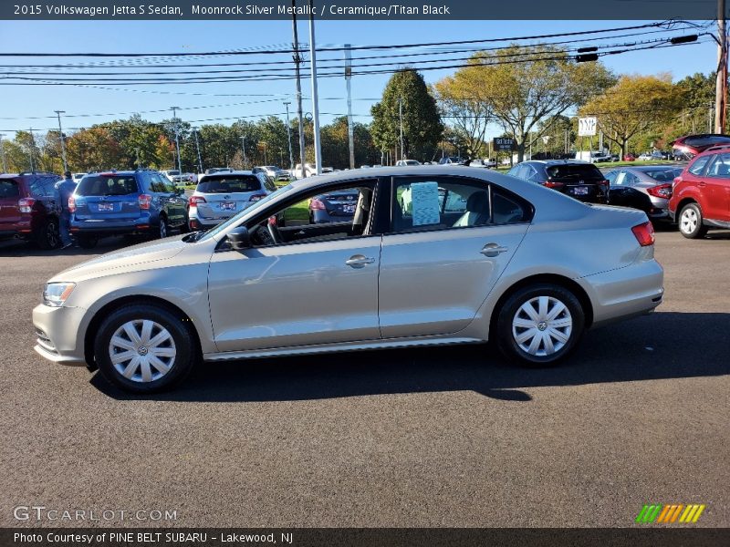 Moonrock Silver Metallic / Ceramique/Titan Black 2015 Volkswagen Jetta S Sedan