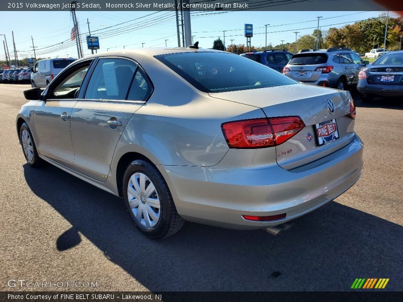 Moonrock Silver Metallic / Ceramique/Titan Black 2015 Volkswagen Jetta S Sedan