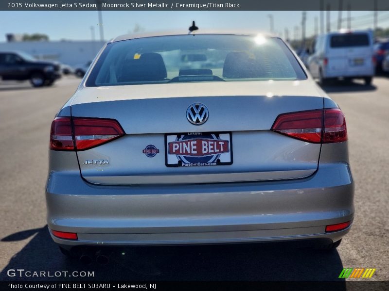 Moonrock Silver Metallic / Ceramique/Titan Black 2015 Volkswagen Jetta S Sedan