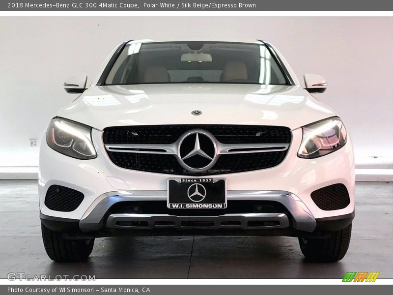Polar White / Silk Beige/Espresso Brown 2018 Mercedes-Benz GLC 300 4Matic Coupe