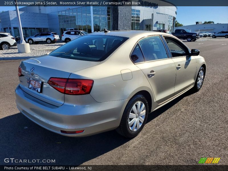 Moonrock Silver Metallic / Ceramique/Titan Black 2015 Volkswagen Jetta S Sedan