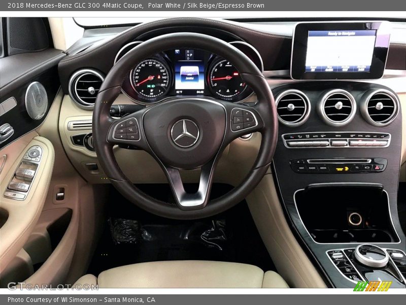 Polar White / Silk Beige/Espresso Brown 2018 Mercedes-Benz GLC 300 4Matic Coupe