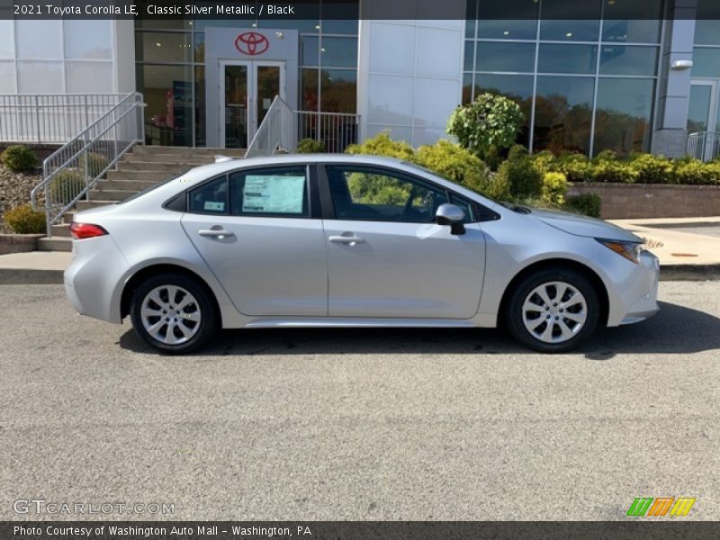 Classic Silver Metallic / Black 2021 Toyota Corolla LE