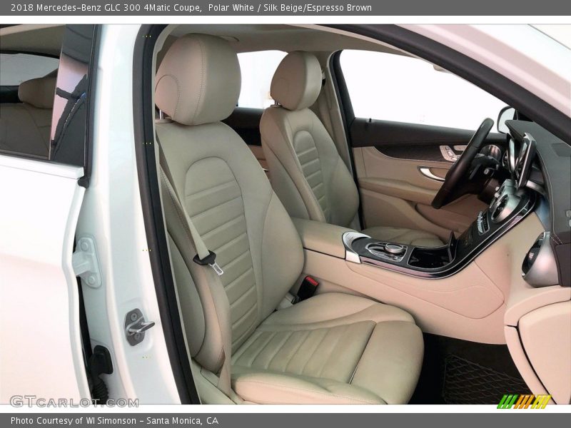 Polar White / Silk Beige/Espresso Brown 2018 Mercedes-Benz GLC 300 4Matic Coupe