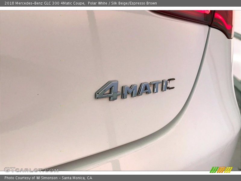 Polar White / Silk Beige/Espresso Brown 2018 Mercedes-Benz GLC 300 4Matic Coupe