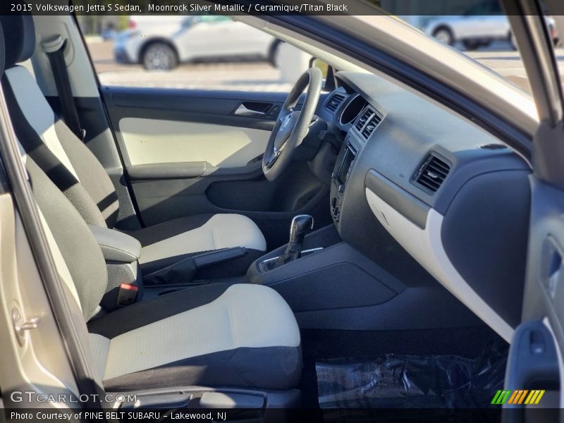 Front Seat of 2015 Jetta S Sedan