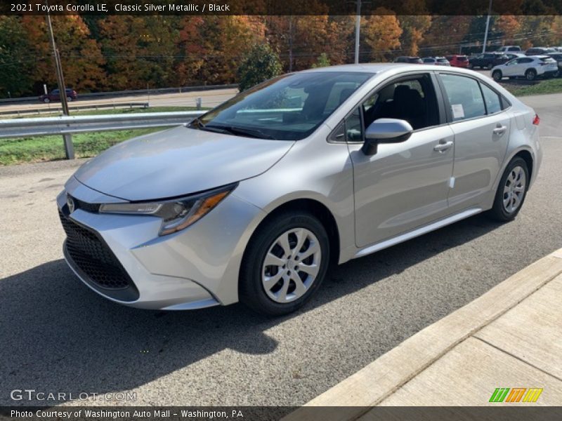 Classic Silver Metallic / Black 2021 Toyota Corolla LE