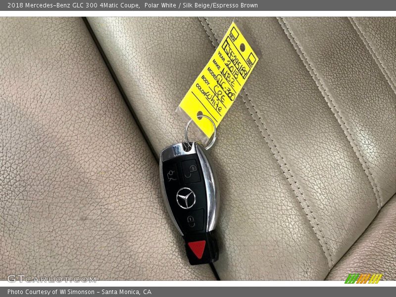 Polar White / Silk Beige/Espresso Brown 2018 Mercedes-Benz GLC 300 4Matic Coupe