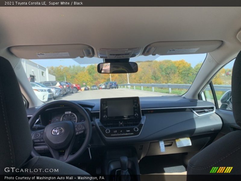 Super White / Black 2021 Toyota Corolla LE