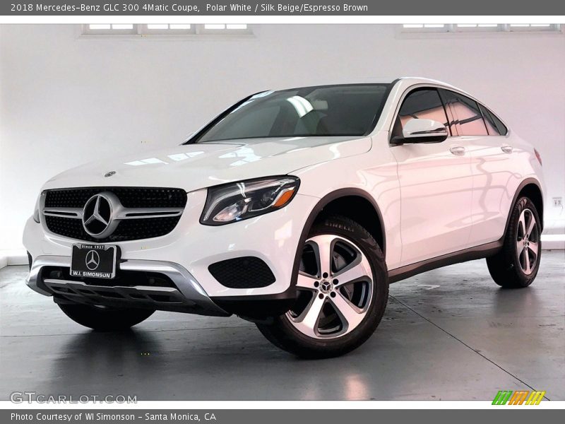 Polar White / Silk Beige/Espresso Brown 2018 Mercedes-Benz GLC 300 4Matic Coupe