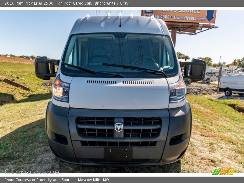 Bright White / Gray 2016 Ram ProMaster 2500 High Roof Cargo Van