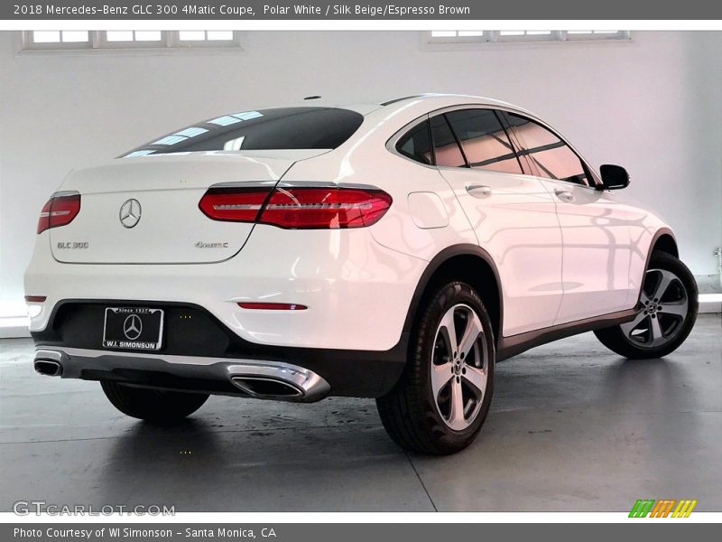 Polar White / Silk Beige/Espresso Brown 2018 Mercedes-Benz GLC 300 4Matic Coupe