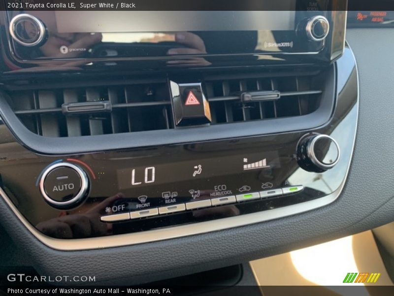 Super White / Black 2021 Toyota Corolla LE