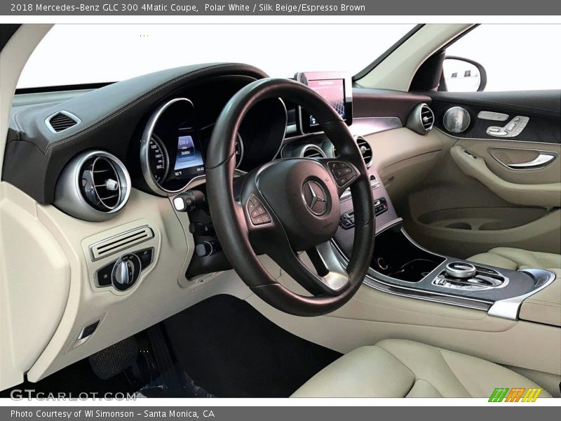 Polar White / Silk Beige/Espresso Brown 2018 Mercedes-Benz GLC 300 4Matic Coupe