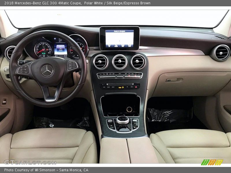 Polar White / Silk Beige/Espresso Brown 2018 Mercedes-Benz GLC 300 4Matic Coupe