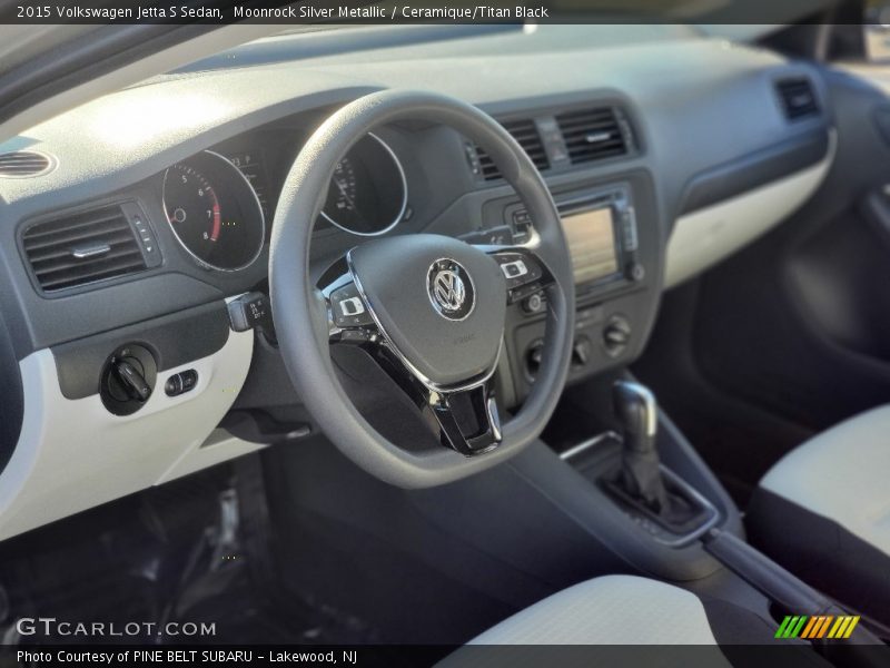 Front Seat of 2015 Jetta S Sedan