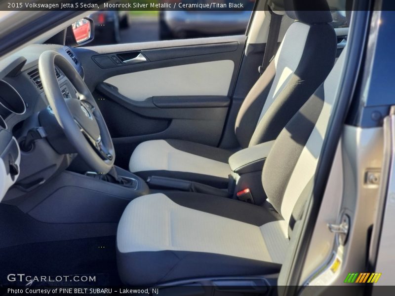 Moonrock Silver Metallic / Ceramique/Titan Black 2015 Volkswagen Jetta S Sedan