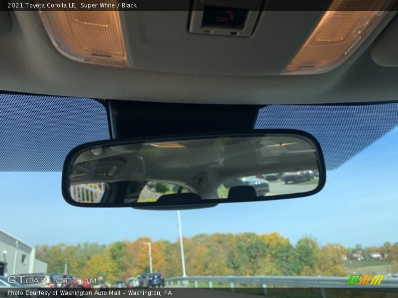 Super White / Black 2021 Toyota Corolla LE