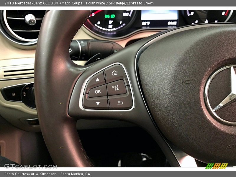 Polar White / Silk Beige/Espresso Brown 2018 Mercedes-Benz GLC 300 4Matic Coupe