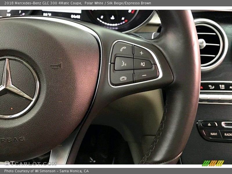 Polar White / Silk Beige/Espresso Brown 2018 Mercedes-Benz GLC 300 4Matic Coupe