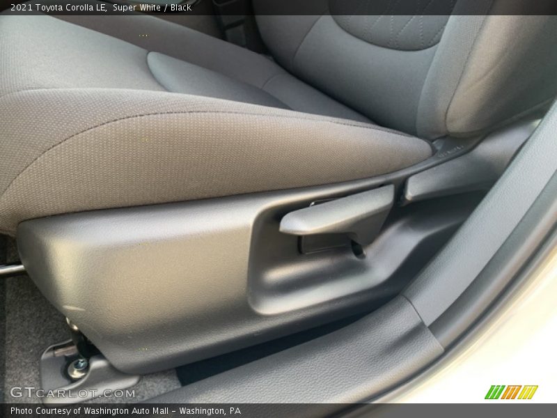 Super White / Black 2021 Toyota Corolla LE