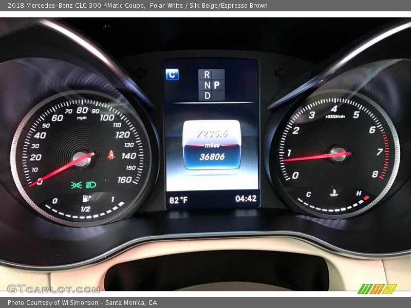 Polar White / Silk Beige/Espresso Brown 2018 Mercedes-Benz GLC 300 4Matic Coupe