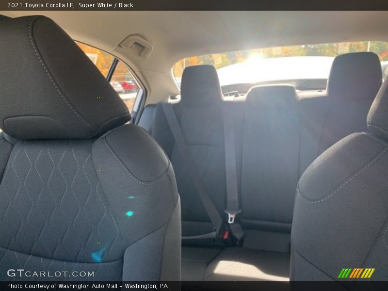 Super White / Black 2021 Toyota Corolla LE