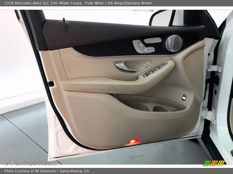 Polar White / Silk Beige/Espresso Brown 2018 Mercedes-Benz GLC 300 4Matic Coupe