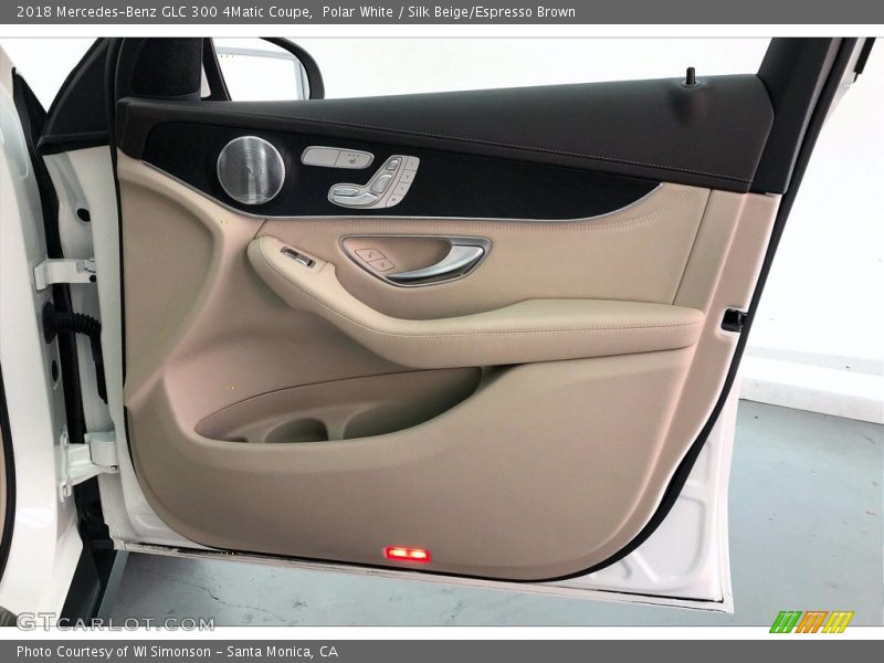 Polar White / Silk Beige/Espresso Brown 2018 Mercedes-Benz GLC 300 4Matic Coupe