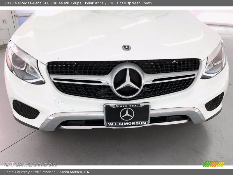 Polar White / Silk Beige/Espresso Brown 2018 Mercedes-Benz GLC 300 4Matic Coupe