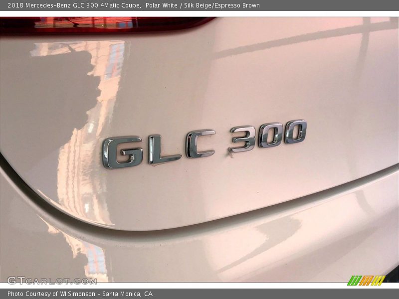 Polar White / Silk Beige/Espresso Brown 2018 Mercedes-Benz GLC 300 4Matic Coupe