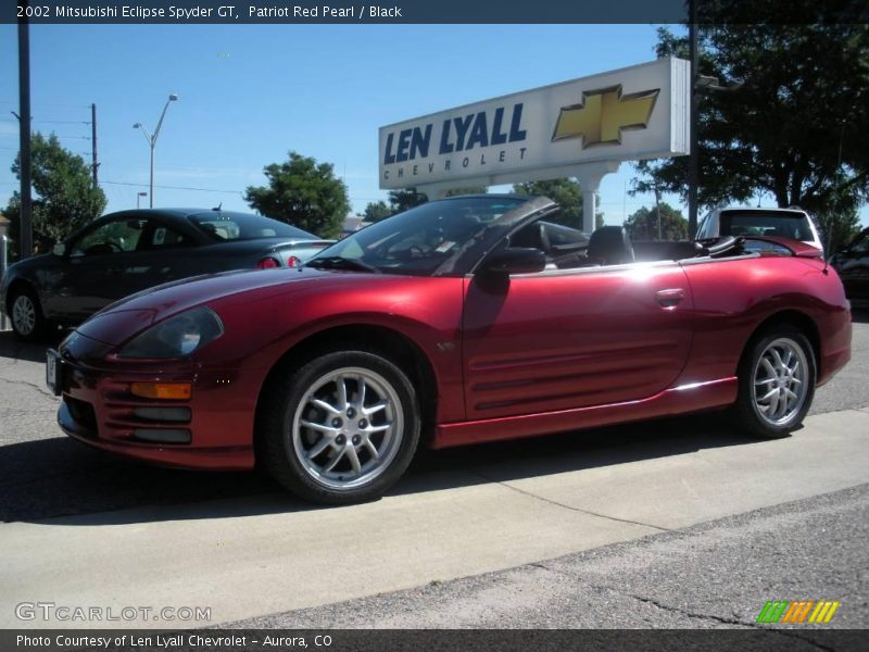 Patriot Red Pearl / Black 2002 Mitsubishi Eclipse Spyder GT