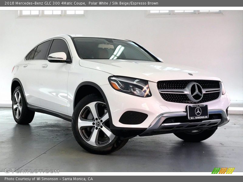 Polar White / Silk Beige/Espresso Brown 2018 Mercedes-Benz GLC 300 4Matic Coupe