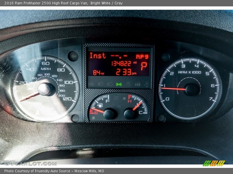  2016 ProMaster 2500 High Roof Cargo Van 2500 High Roof Cargo Van Gauges
